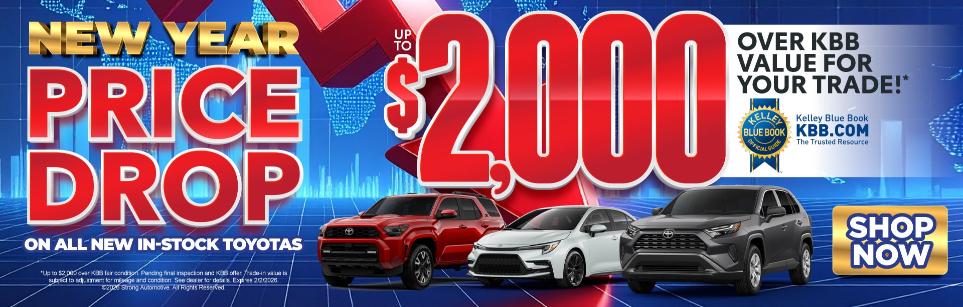 UP TO $2,000 OVER KBB VALUE FOR YOUR TRADE!*