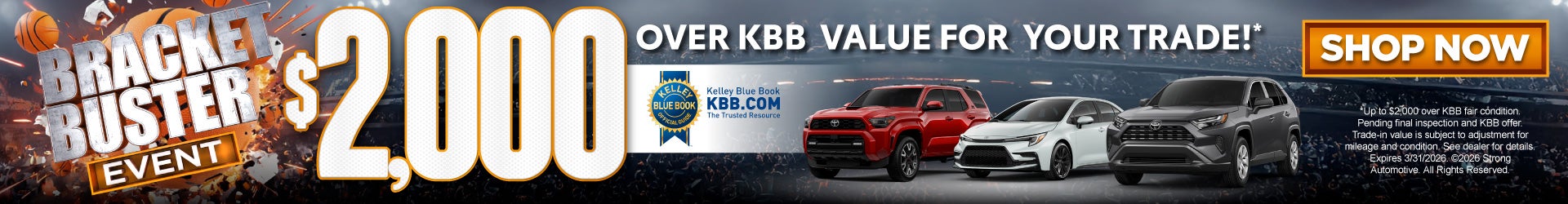 Up to $2,000 Over KBB Value for your Trade*