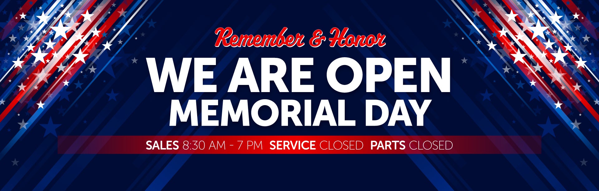 open memorial day