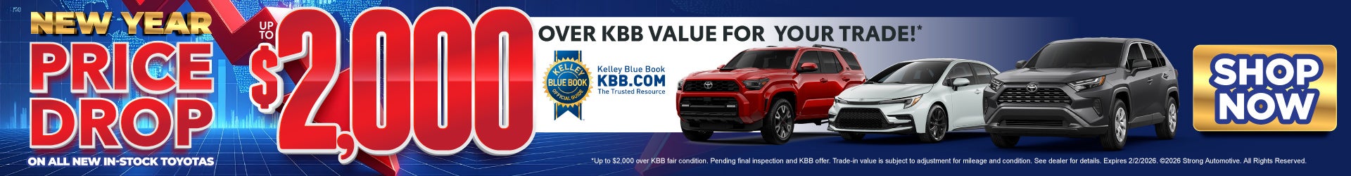 Up to $2,000 Over KBB Value for your Trade*